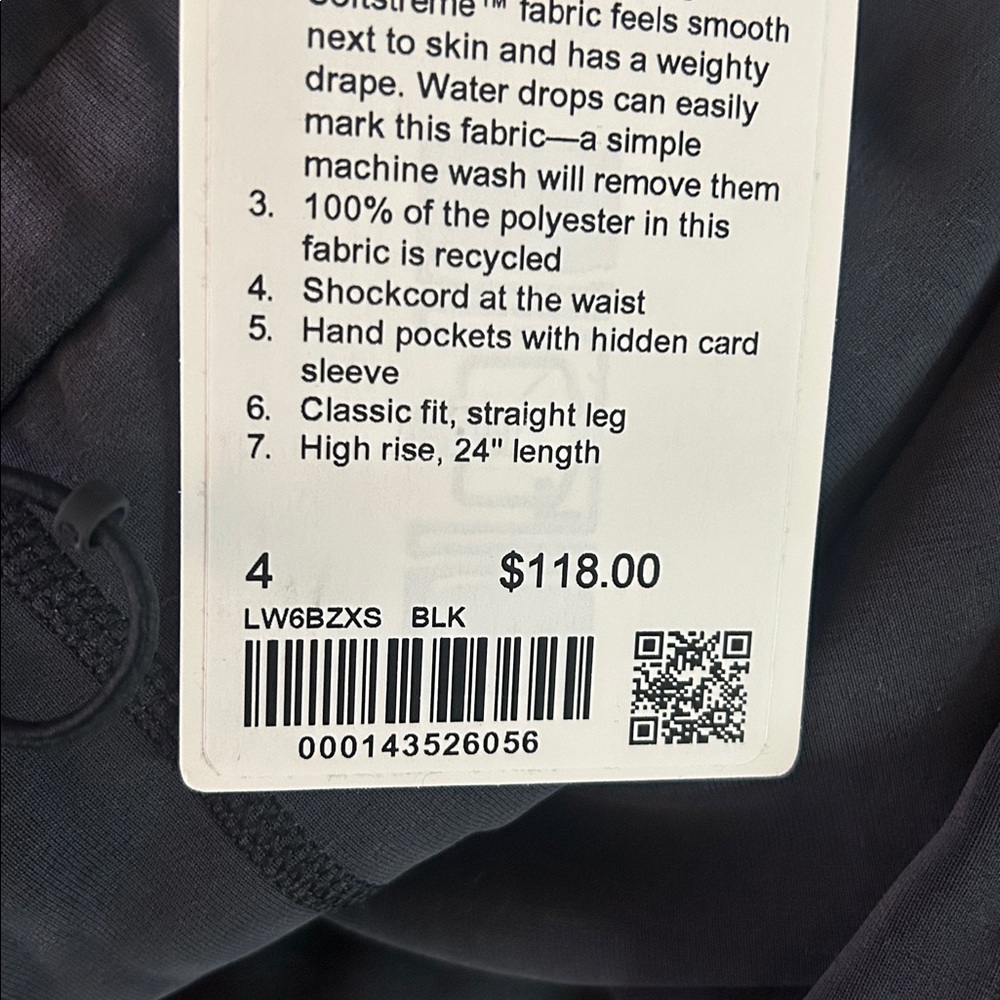 Womans Black lululemon straight leg crop Pants - Picture 3 of 3